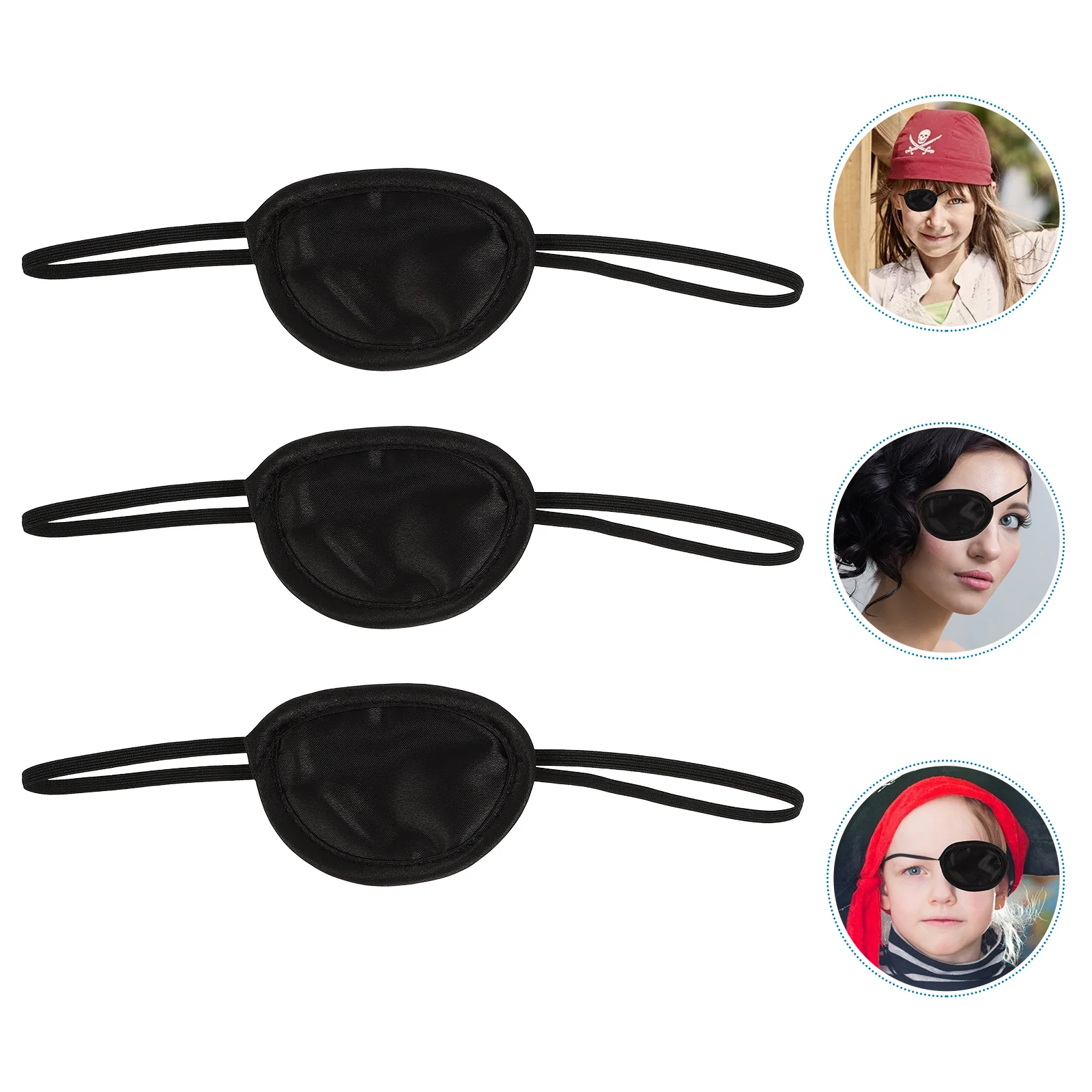 

Eye Patch Comfortable Satin Cloth Professional Eye Mask Amblyopia Eye Patch