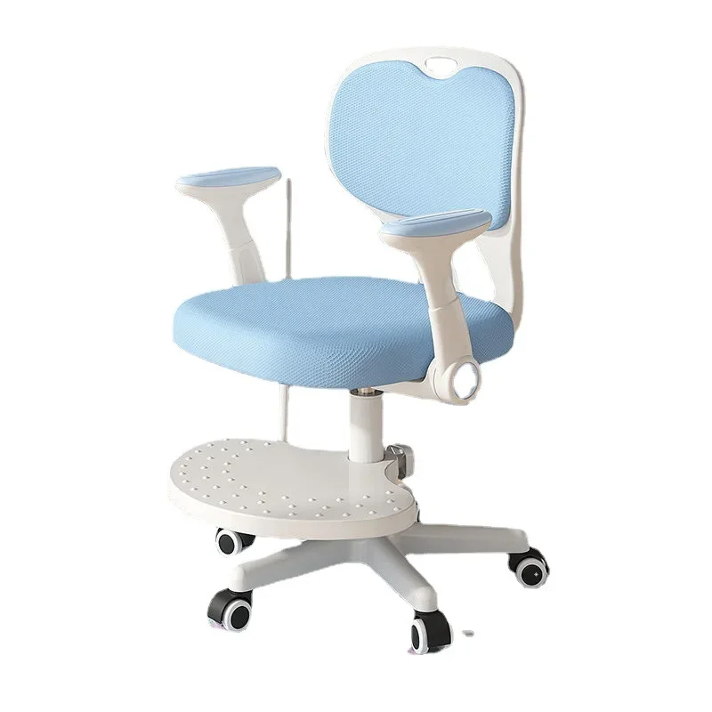 Children's Study Chair Correction Sitting Seat Primary School Student Adjustable Writing Chair Home Lifting Desk Backrest Chair