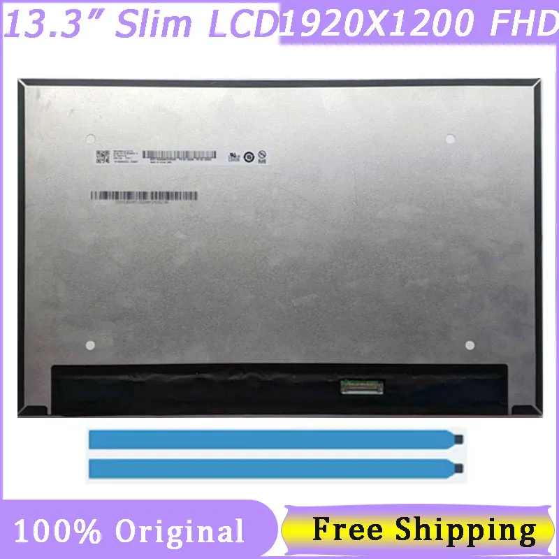 13.3" Slim 30 Pin Laptop Screen For Lenovo ThinkPad X13 Gen2 B133UAN01.2 M133NW4J R3 NV133WUM-N61 LP133WU1-SPB1 1920x1200 FHD