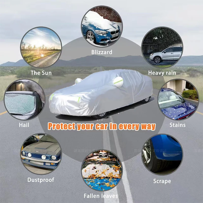 Mwiss Car Cover For Honda CR-V, Universal For Car (With Mirror