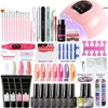 LIMEGIRL Nail Gel Polish Kit Set With UV LED Lamp Dryer Nail Drill Machine Color Nails Gel Kit Soak Off Manicure Tools Set 1