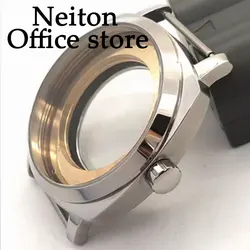 NEITON Elegant 42mm Stainless Steel Watch Case - Silver, Black, and Rose Gold - ETA2836 (Silver)