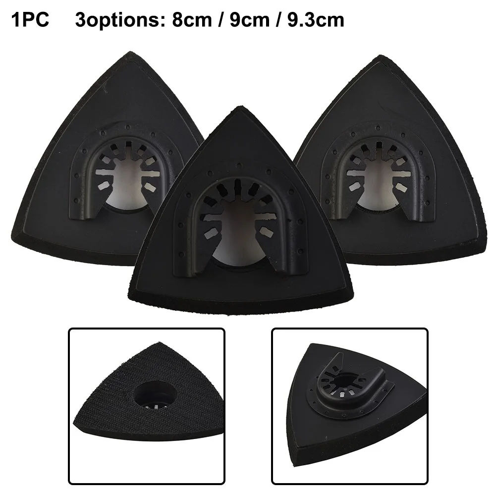 1pc 80/90/93mm Dreieckige Multi Tool Schleif Pad Quick Release Oszillierende Power Tool Polieren holz Metall Schleif Werkzeug