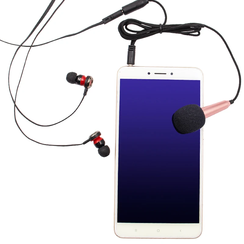 Portable Stereo Studio Microphone for Smartphones and Laptops