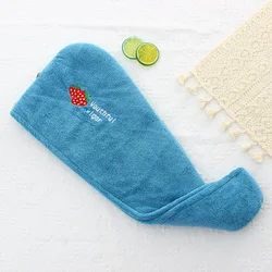 Ultra-Absorbent Hair Towel with Anti-Frizz Microfiber (Blue)