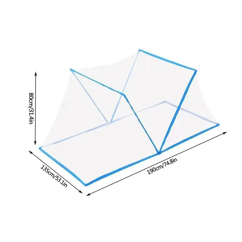 Dormitory Single Bed Mesh Folding Bed Mesh Tent Net Covers Portable Mosquito Forbidden Breathable Bedroom Outdoor Trip Tent