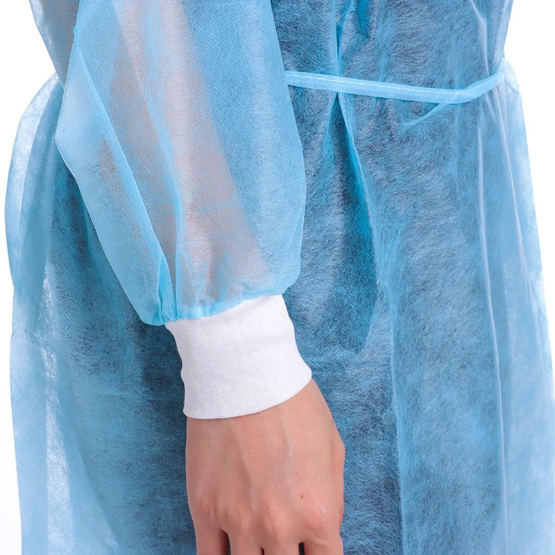 Disposable Pp Isolation Gown Disposable Protective Isolation Clothing Anti-spitting Waterproof Anti-oil Stain Nursing Gown