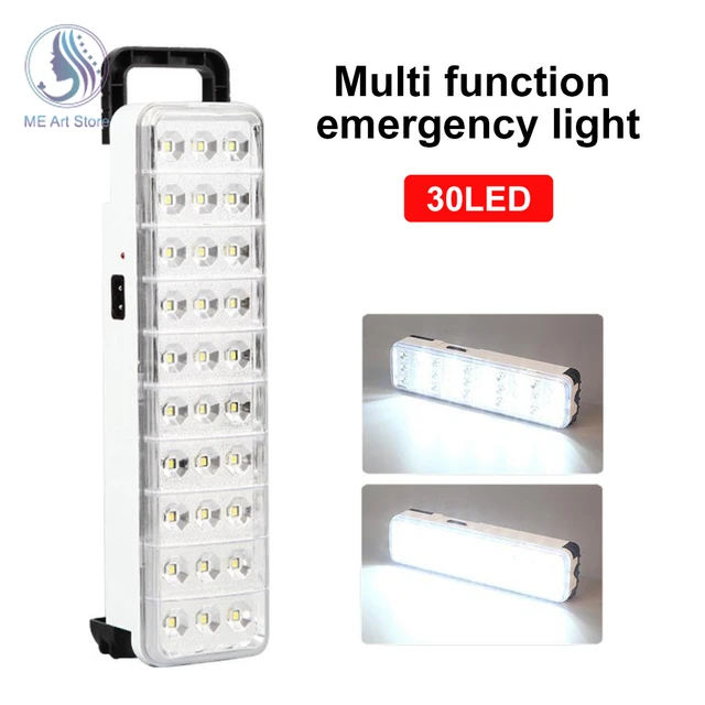 30 LED multifunzione luce di emergenza torcia ricaricabile lampada di  sicurezza a LED lampada stroboscopica 2 modalità per la casa campeggio  all'aperto - AliExpress