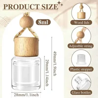 2 Pack Car Air Freshener Diffuser 2 Pack Hanging Air Freshener Diffuser - Vanilla Cream Fragrance Oil Air D iffuser for Car 2