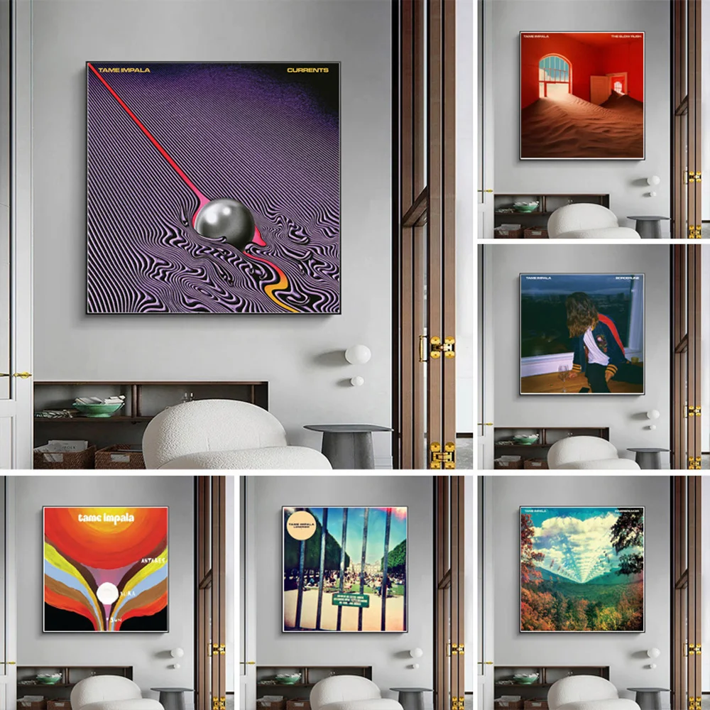 Новинка музыкальный альбом Tame Impala с течением и медленным пиком звезда Картина на