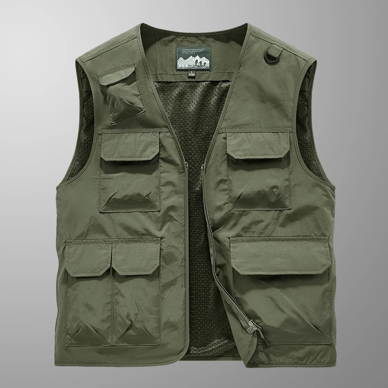 

Куртка без рукавов, Модные Рыболовные жилеты для мужчин, повседневный жилет для фотосъемки, весна-осень 2024, уличная военная одежда