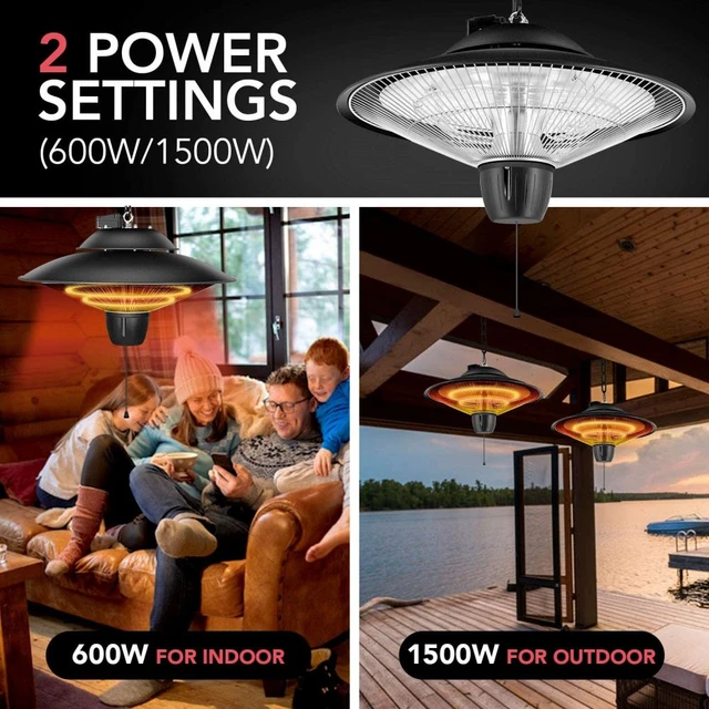 Simple Deluxe Patio Portable Outdoor Heating for Balcony, Courtyard, With  Overheat Protection, Ceiling-Mounted Heater - AliExpress