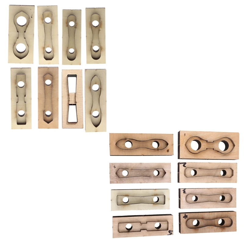 Scrapbook Embossing Wooden Die Cutting Leather Mold Keychain Cutting Mold for Earring Jewelry DIY Leather Crafts Making