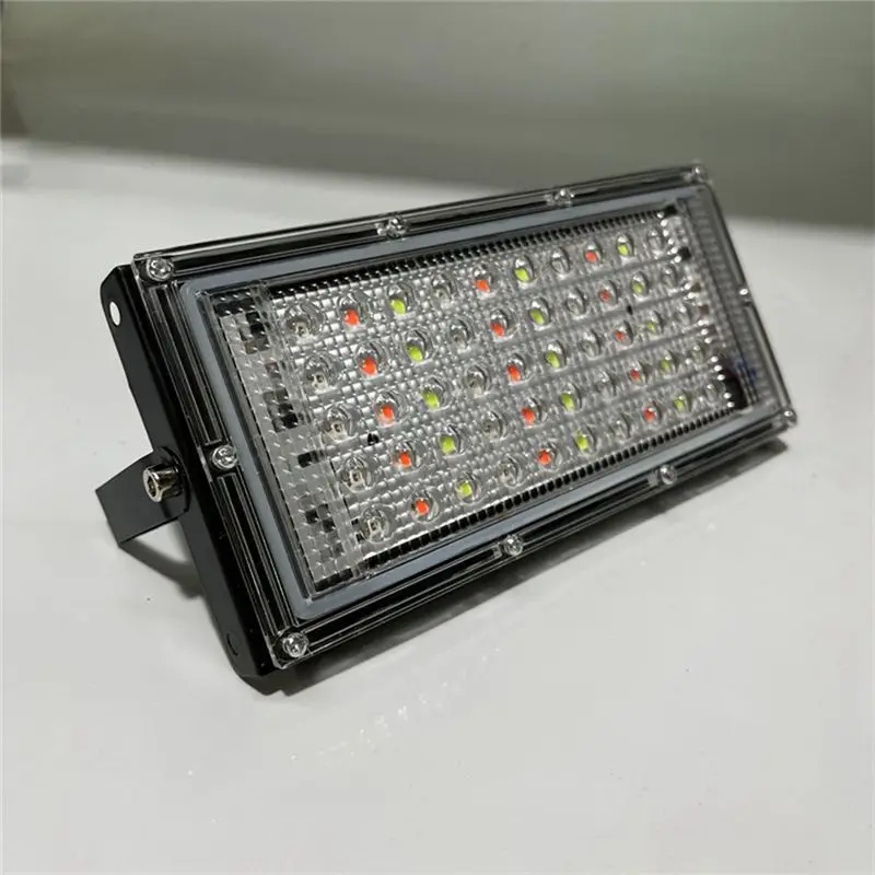 ABUP-리모컨 LED 투광등 반사경 라이트 램프 방수 IP65 야외 투광등 정원 LED RGB 스팟