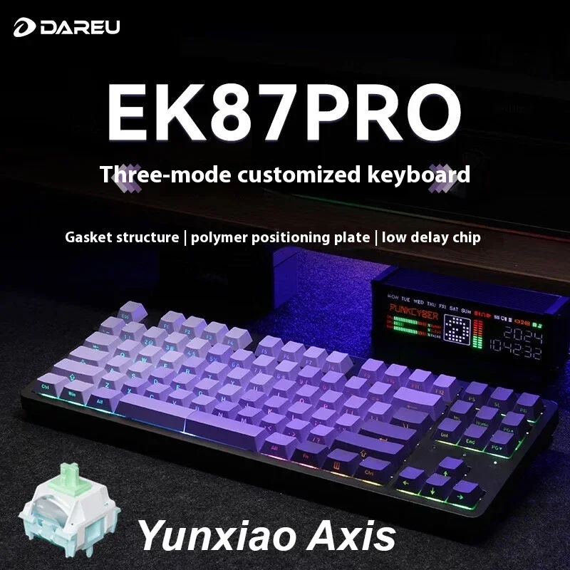 ○動作品 DAREU EK87 PRO ゲーミング キーボード 付属品完備 無線 ○動作品 DAREU EK87 PRO ゲーミング キーボード 付属品完備 無線