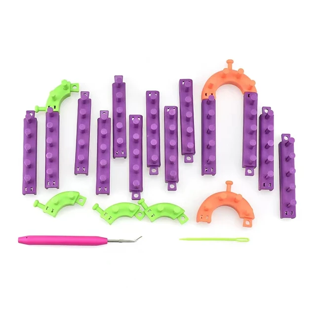 Diy Kézműves Zsinór Szerszám Kötés Szövőszék Műanyag Horgos Tűkészlet Szövő Sál Pulóver Kalap Varrás Kötőgép - Image 4