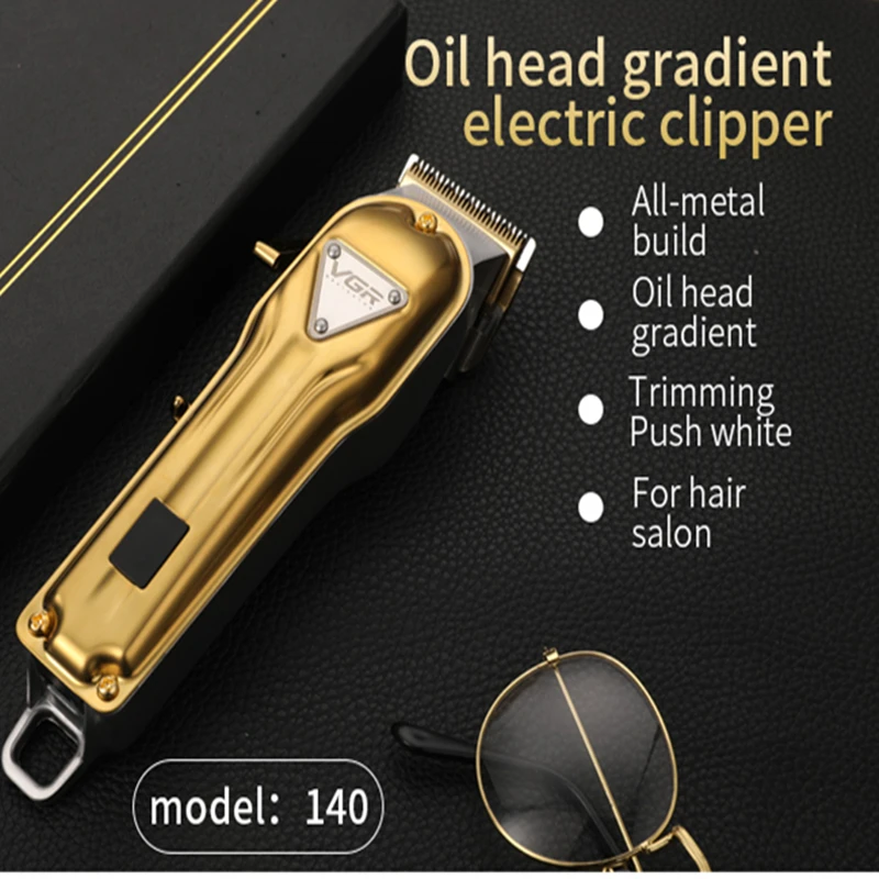 VGR V-140 Electric Hair Clipper Professional Metal Home Appliance Haircut Machine Rechargeable Barber Trimmer for Men Vgr 140 5