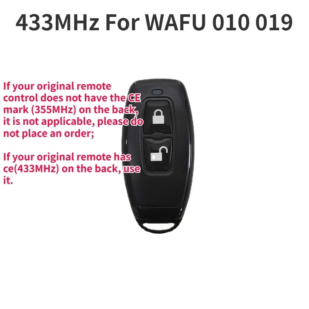 WAFU 433MHz Remote Controller Door Lock Remote Control Key For WF-010 WF-019 WF-011A Invisible Door Lock 1pcs