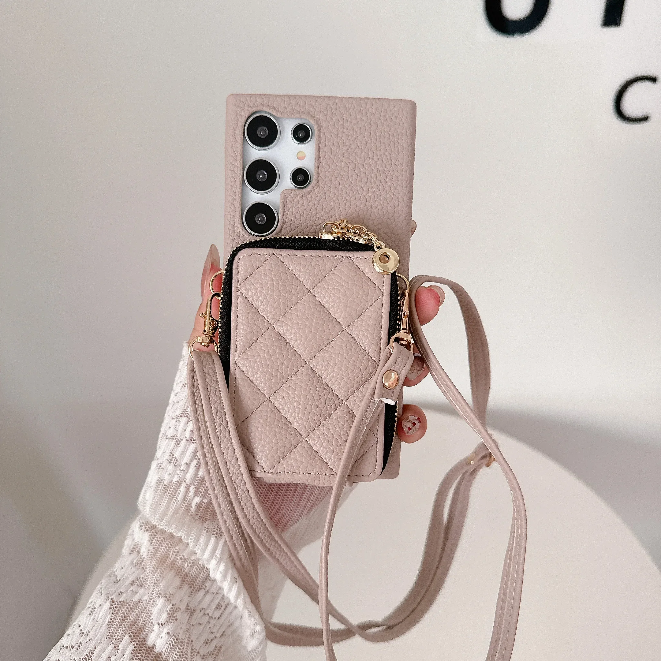 Crossbody Phone Case With Card Holder For Samsung Galaxy Models_voghion.com
