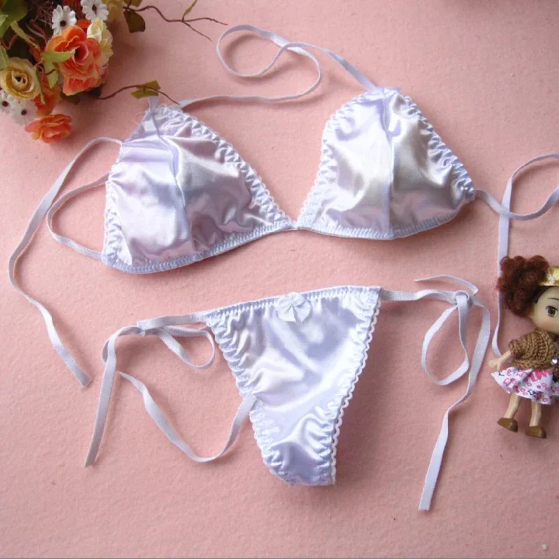 Injong-String en dentelle pour femme, sous-vêtement sexy, culotte taille basse, lingerie intime