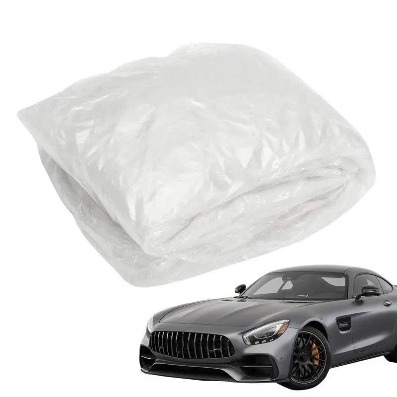 

Car Dust Cover Outdoor Transparent Car Cover For Small Cars Universal Car Rain Cover Car Garage Cover Washable Durable UV