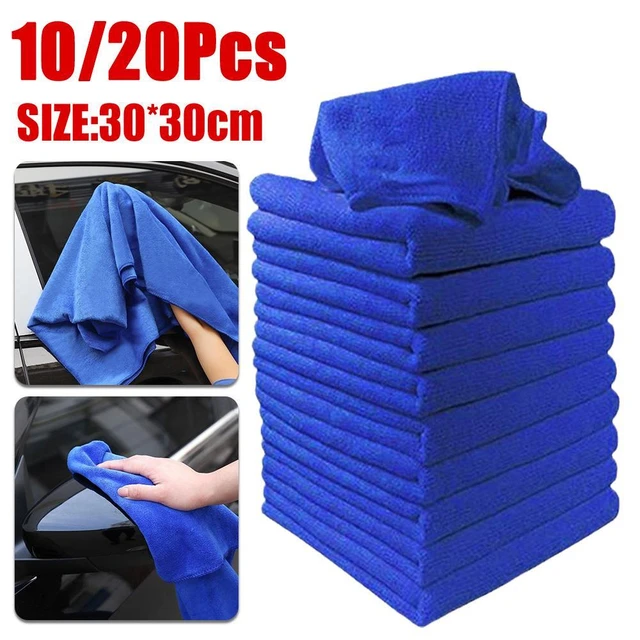 10/20pcs Car Wash Microfiber Towels Soft Drying Cloth Hemming Wash Towel  Water Suction Polishing Duster