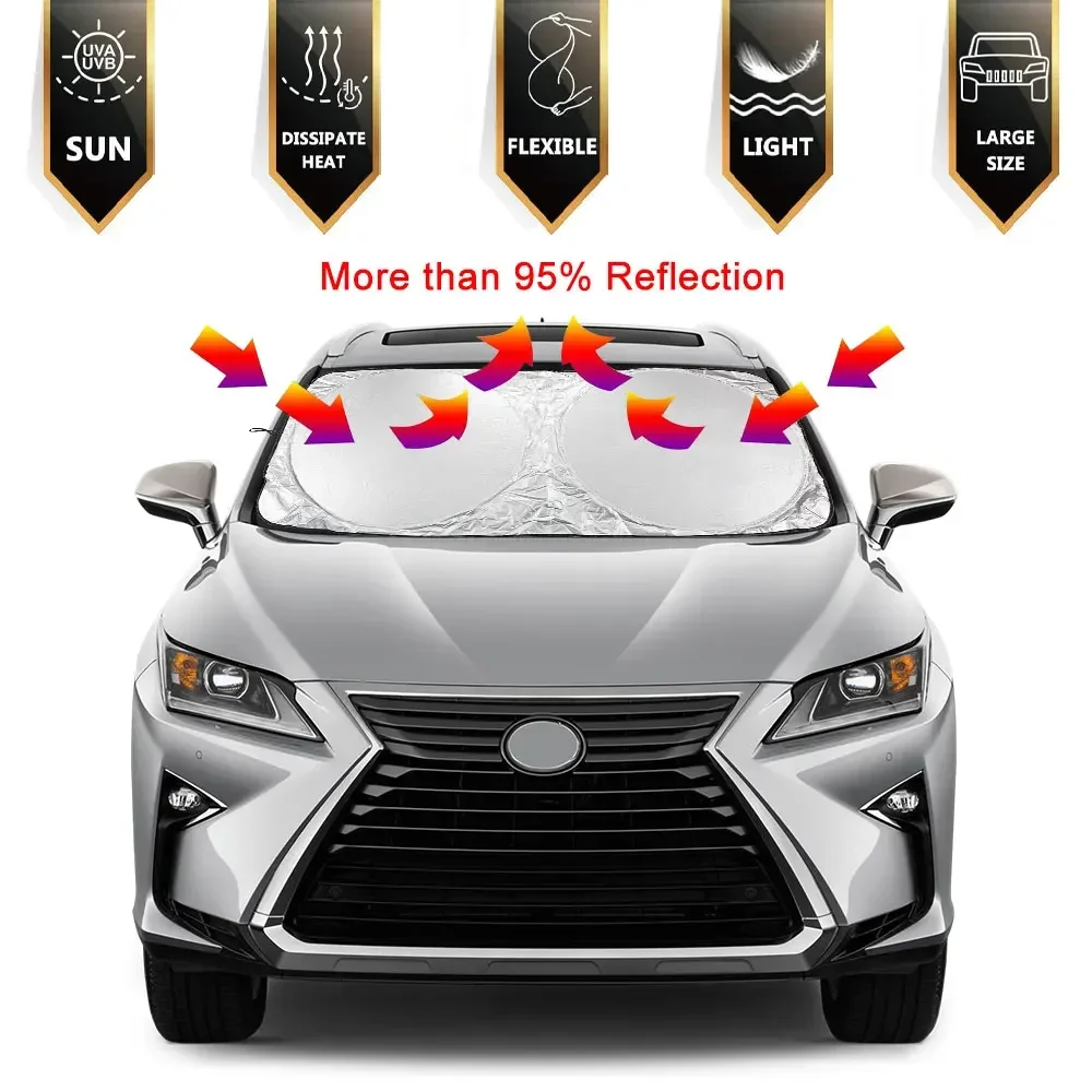Foldable Car Windshield Sunshade Cover 2