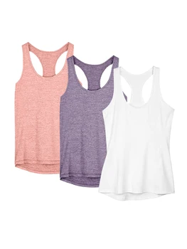 3 Pcs Women Sport tank Tops Loose Yoga Tops Quick Dry Workout Sport Tops For Women Fitness Sport Yoga Shirt 2