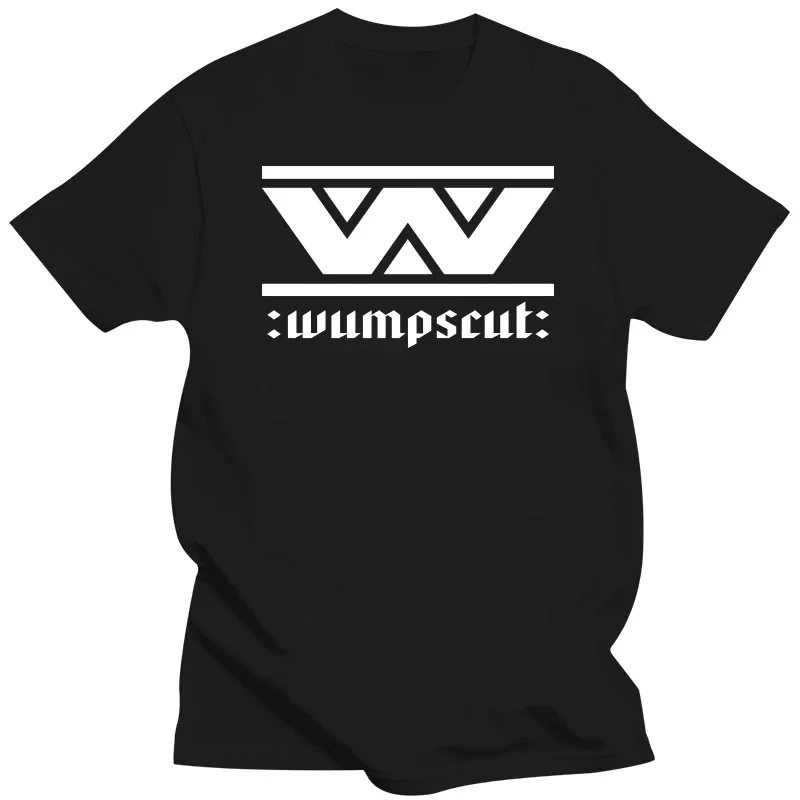 

Уличная мода, Винтажная летняя Мужская Горячая Распродажа, новый Wumpscut Band, мужской черный принт, короткий рукав, круглый вырез, повседневный свободный хлопок