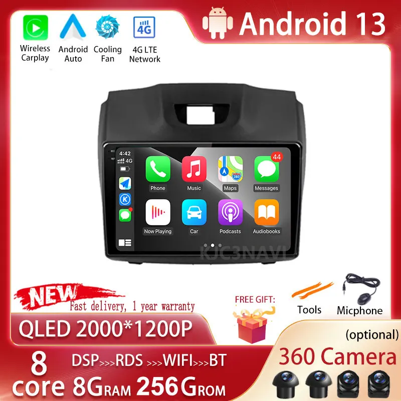 

Android 13 для Chevrolet Holden S10 TRAILBLAZER Колорадо ISUZU DMAX GPS Радио Аудио Мультимедиа Стерео Авторадио автомобильный DVD плеер