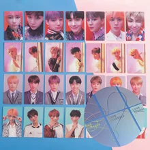 

KPOP Bangtan Boys laser print 17 years love yourself to tear album photo card LOMO card Cosplay gift JIMIN SUGA JIN Collection