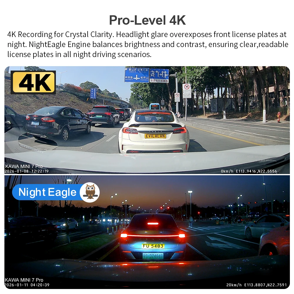 KAWA 4K Mini Dash Cam 2