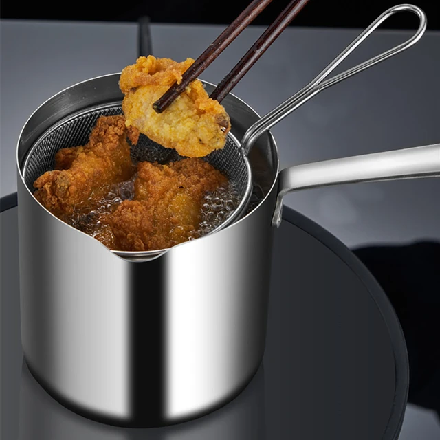 Stainless Steel Deep Frying Pan  304 Stainless Steel Frying Pot - 304  Stainless - Aliexpress