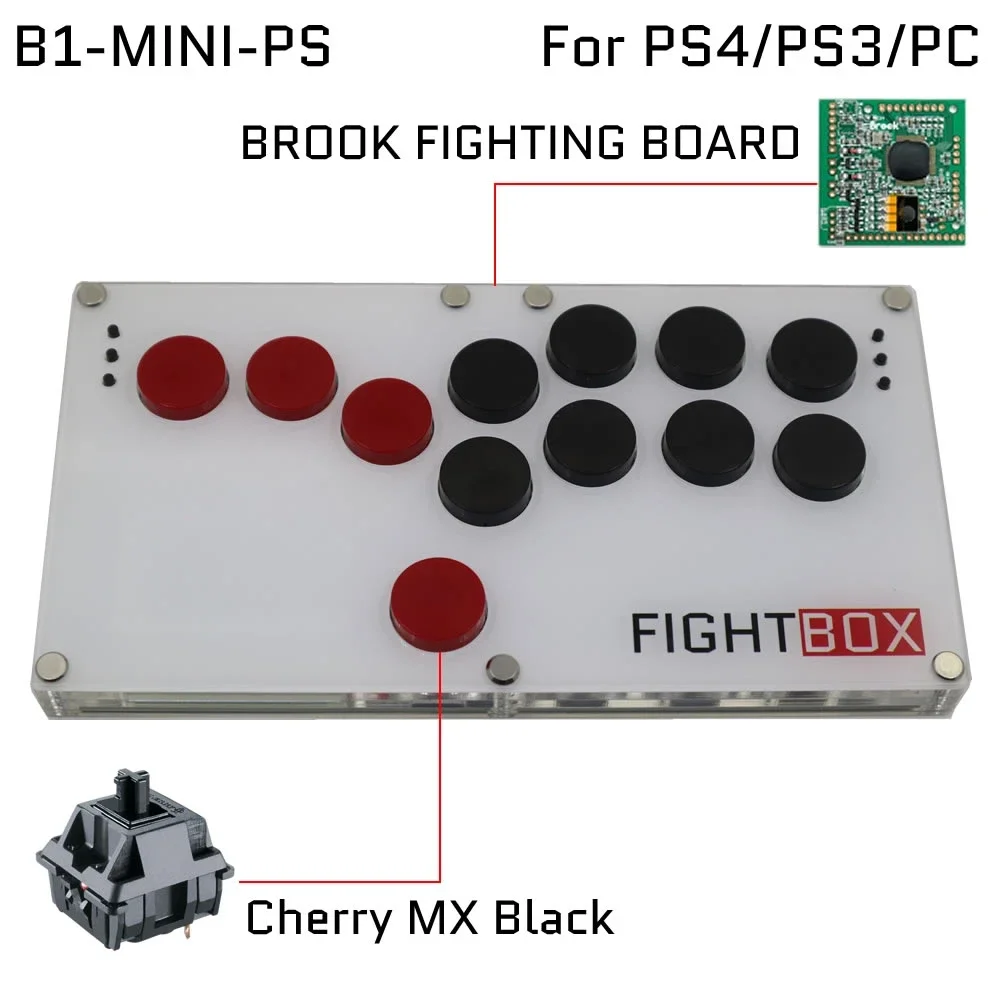 FightBoxSlimFightArcadeStickFightingGameJoystickMiniHitbox
