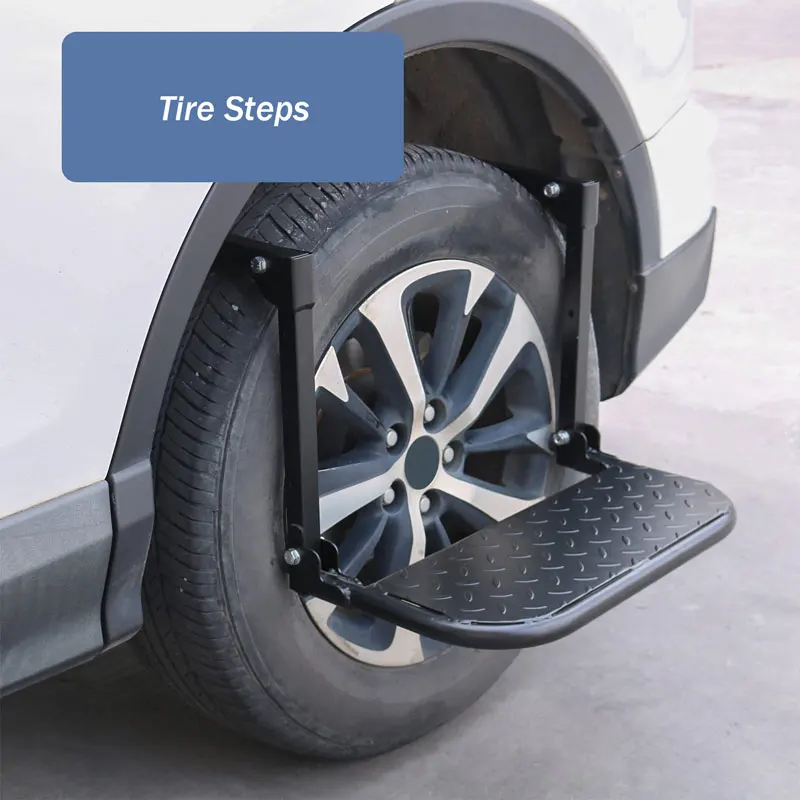 TireStepsFoldingHeavyDutyTireStepforTruckSUVandRVAdjustable