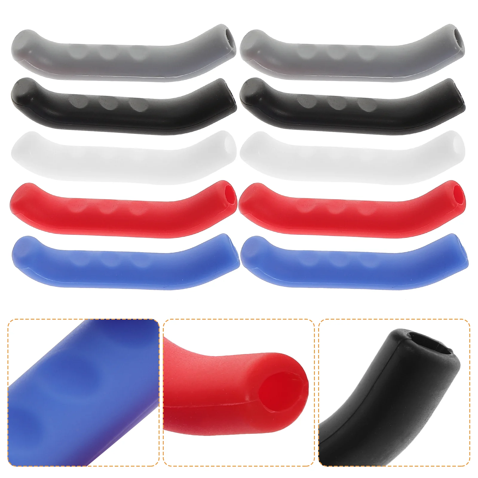 

5 Pairs Cycling Handlebar Covers Non Slip Bike Grips Brake Lever Protector Electric Brakes