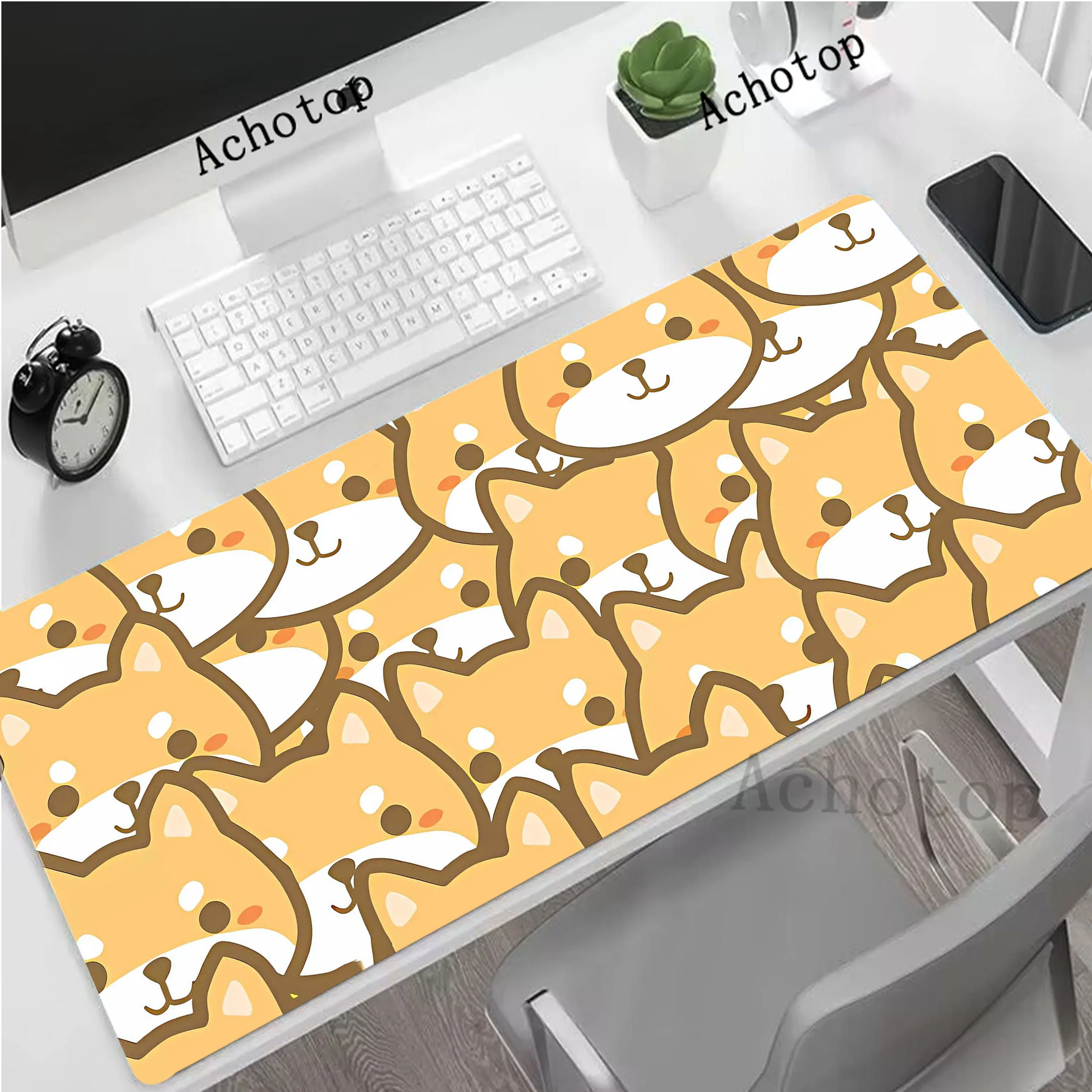 

Cute Dog Extended Mousepad HD Print Gaming Speed Keyboard Pads Anti-slip Desk Mat Office Mouse Pad Tapis de Souris 900x400mm