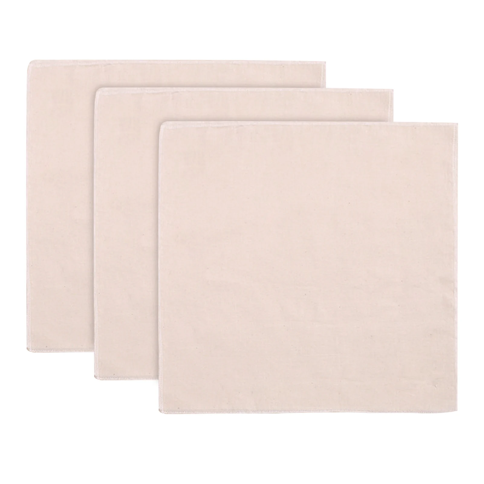 

3pcs Kitchen Food Grade Cotton Blend 20x20inch Ultra Fine Cheese Cloth Muslin Reusable For Straining Unbleached Hemmed Coffee