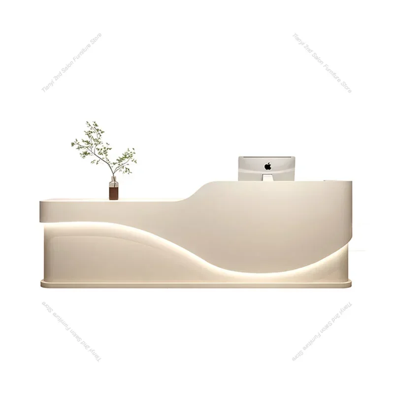 Italian Style Clothing Shop Reception Desks Hotel Simplicity Beauty Salon Reception Desks Multifunctional Furniture Recepce HBRD