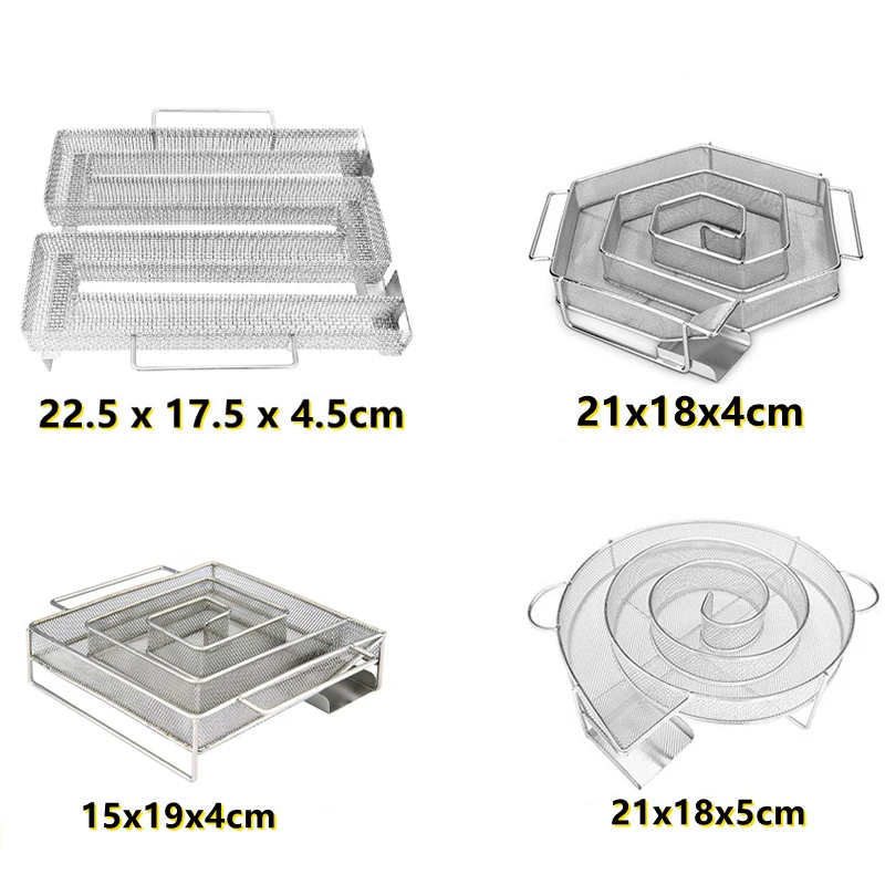 Barbecue Smoke Box Cold Smoke Generator Stainless Steel Grill Net Outdoor Smoking Barbecue Net BBQ Tool Accessories Barbacoa