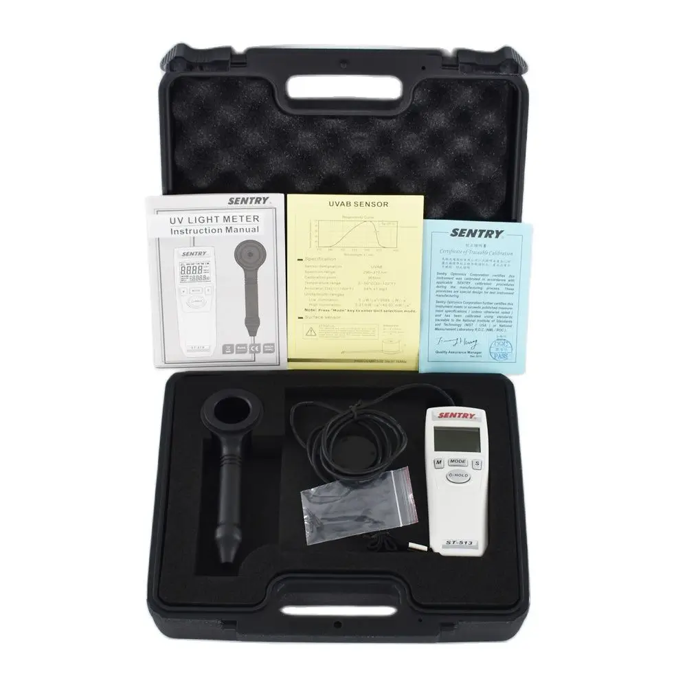 Ultraviolet Intensity Radiation Measure Tester UVAB Light Meters SENTRY ST-513 Lux meter 4