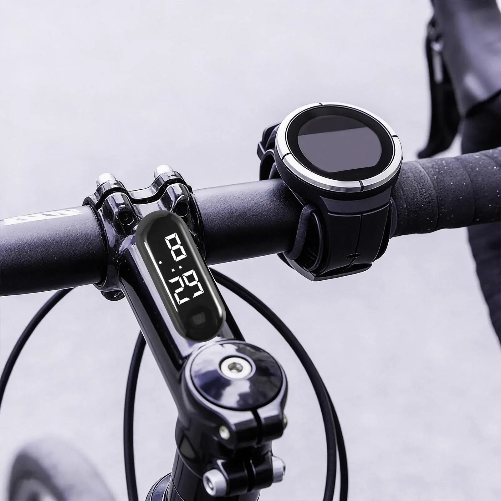 Waterproof Luminous Digital LED Clock for Electric Vehicles and Scooters