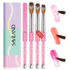 Saviland 3pcs Acrylic Nail Brush Set Professional Acrylic Brush Set for Acrylic Powder Nail Art Extension 3D Carving Nail Salon 1