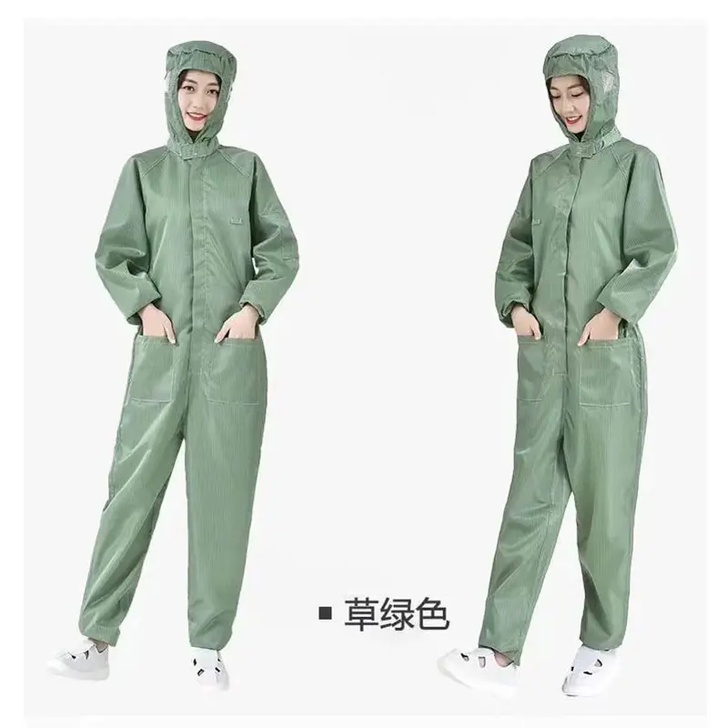 Unisex Coveralls Breathable Dustproof Safety Clothing Work Painting Clothes Sanitary protective electrostatic Jumpsuit Zip Suit