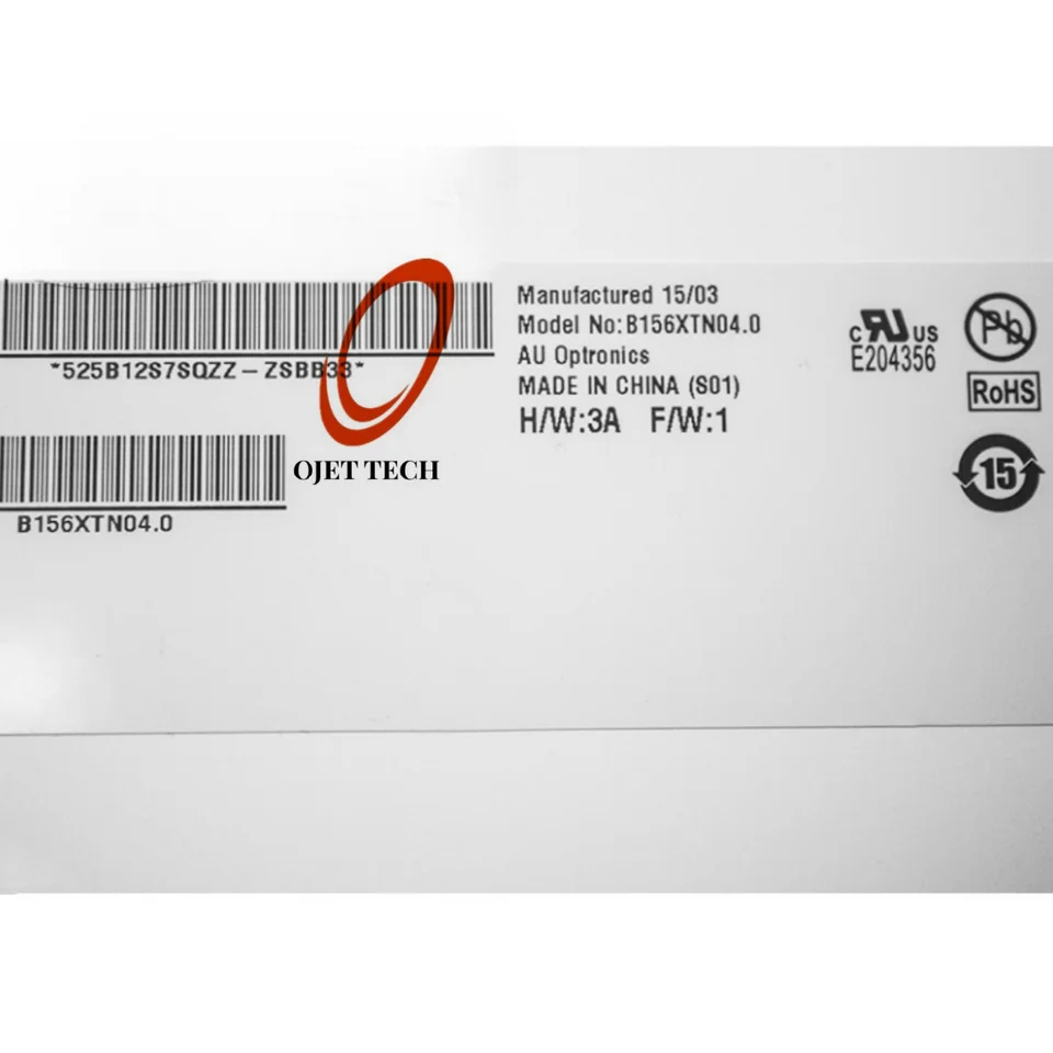 Display Notebook 15,6" AU Optronics B156XTN04.1 – HD Opaco 30 Pin, Usato