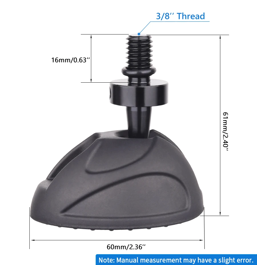 RP60 Universal Tripod Flexible Feet Pad Non Slip Tripod Monopod Pad Replacement