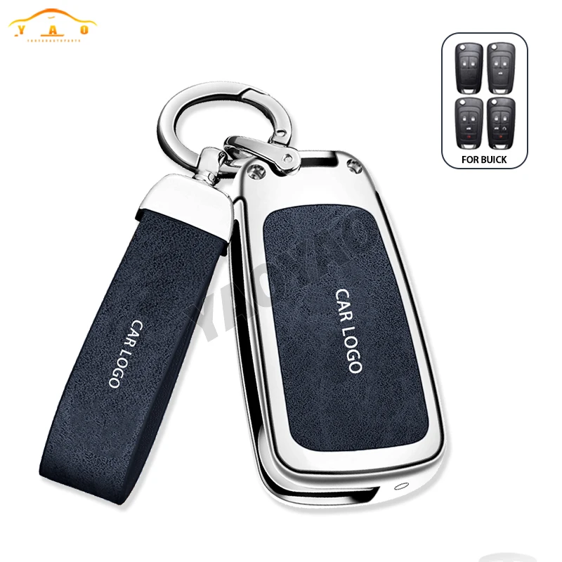 

Zinc Alloy + Leather Car key case for Chevrolet Camaro Cruze SS Sonic Spark Aveo Epica for Buick Lacrosse Encore GL8 Regal