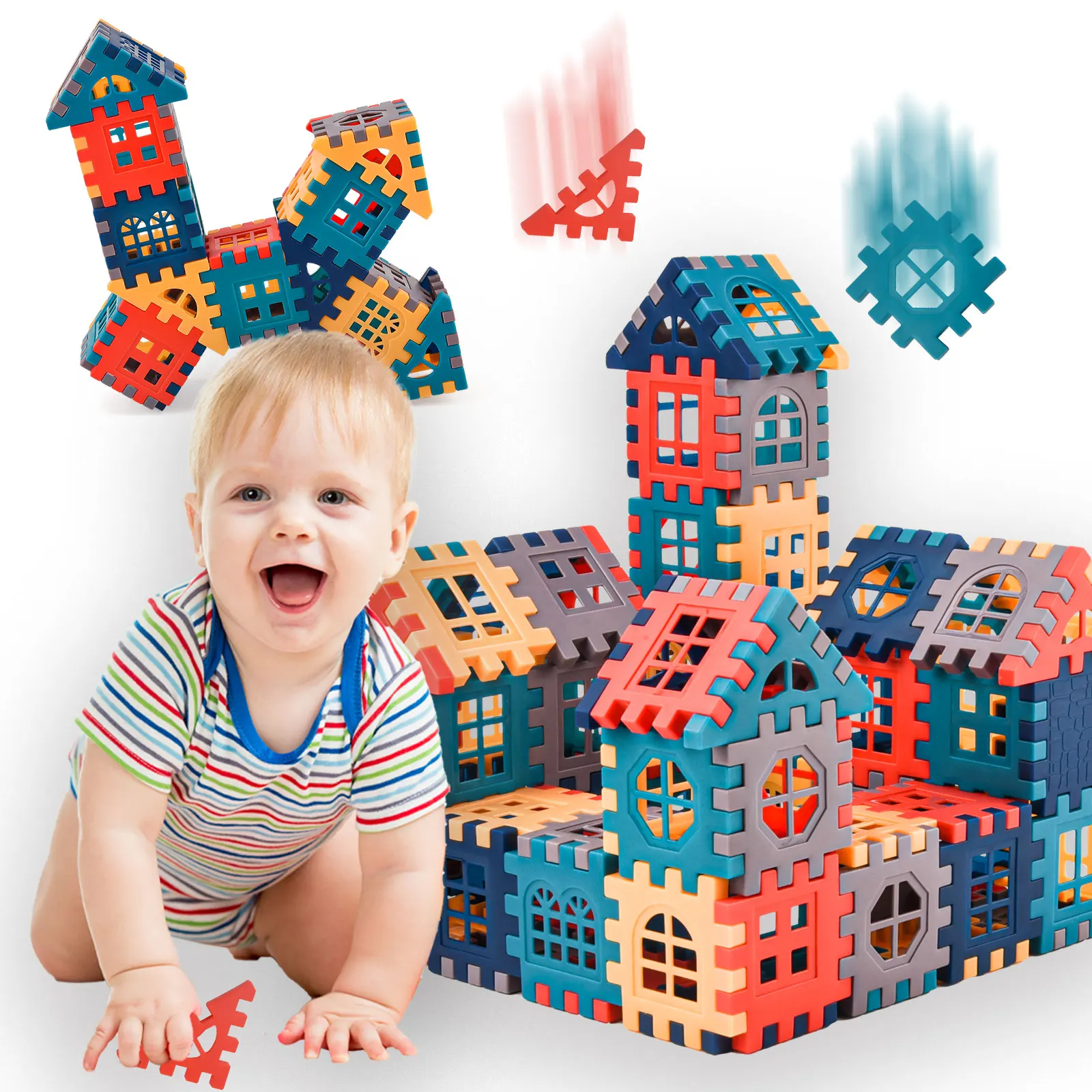 Large Scale House Building Block Simulation Window Design Kindergarten Construction Creation Of Boys And Girls Large House Bui building blocks toys