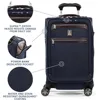 Platinum Elite Softside Expandable Carry on Luggage, 8 Wheel Spinner Suitcase, USB Port, Suiter, Men and Women, True Navy Blue 3