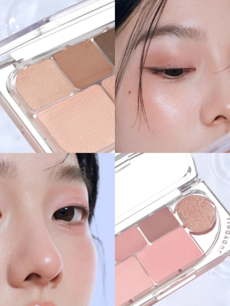 Judydoll Cosmetics 6color Eye Shadow Plate Explodes Matt Pearly Pure High Grade Brightening Repairing Long-lasting Beauty Makeup